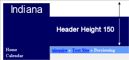 Header Height 150 Pixels